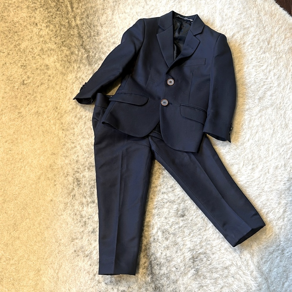 English Laundry Boys Navy Suit 2T - Picture 2 of 2